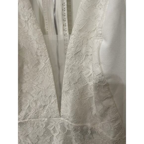 NWT Lulu's Romantic Message White Lace Racerback Sleeveless Midi Dress,XS - Picture 6 of 11